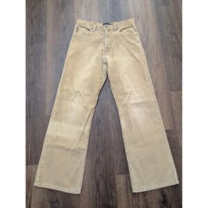Urban Pipeline Pants Boys 18 Beige Corduroy Boot Cut Khakis Made USA Casual